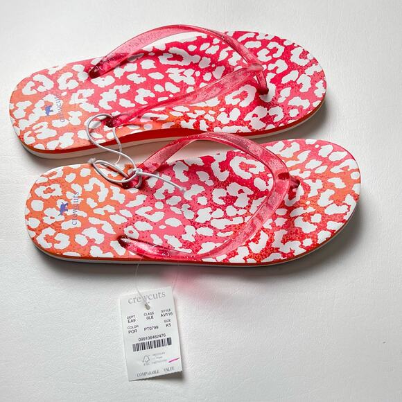 Crewcuts Girl's Multi-color Flip Flops Sz K5 - Picture 7 of 10